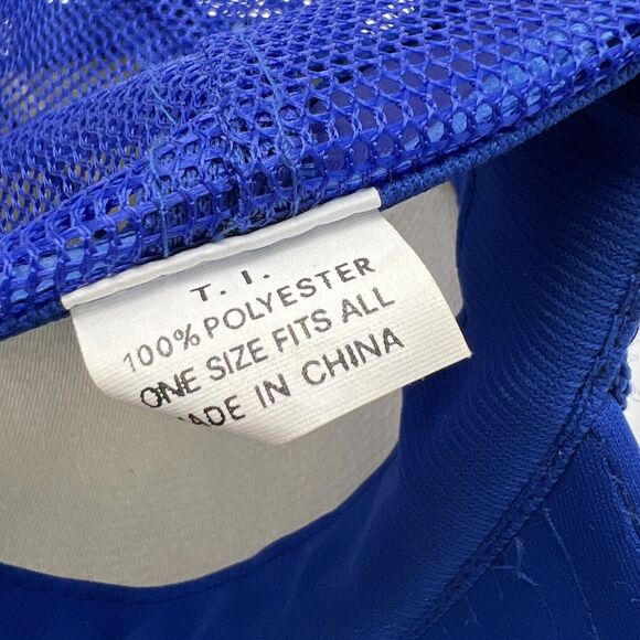 Vintage Pfizer Pharmaceutical Trucker Hat Cap Blue Snapback Wallula Washington - Picture 4 of 11